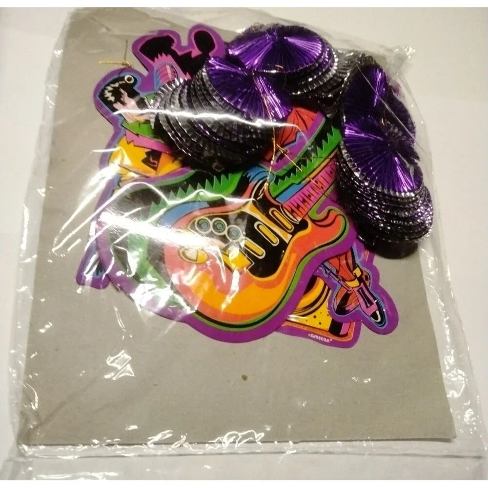 Rock N Roll Theme Birthday Party Supplies Bundle -New!